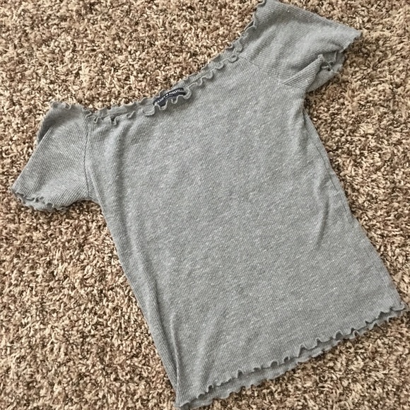 brandy melville gray off the shoulder - Picture 1 of 1